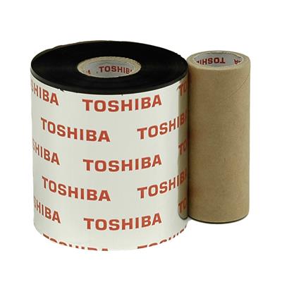 Toshiba TEC AS1 Harzband - 84 mm x 600 m - für Drucker B-EX4T1/B-SX5 - Near Edge - Schwarz 