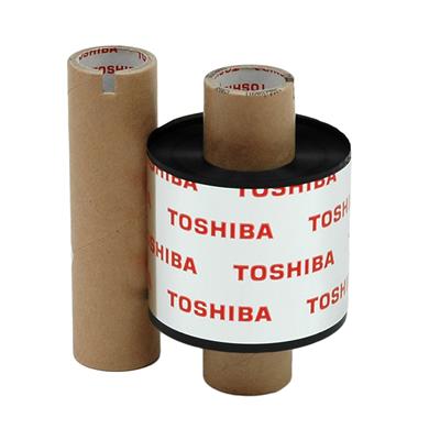 Toshiba TEC AG3 Wachs-Harzband - 60 mm x 400 m - für Drucker B-SA4T - Flat Head - Schwarz 