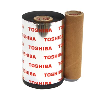 Toshiba TEC AS1 Harzband - 110 mm x 400 m - für Drucker B-A410-420 - SA4T - Flat Head - Schwarz 