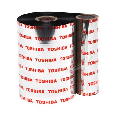 Toshiba TEC RG2 Ruban cire-résine - 112 mm x 600 m - pour imprimantes thermo-transfert - Near edge -  Noir