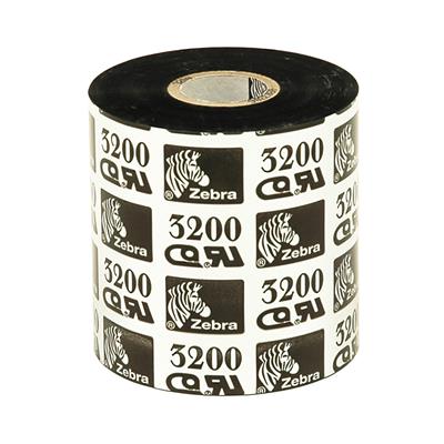 Zebra 3200 Wax-resin ribbon - 80 mm x 450 m - for thermal transfer printers - Flat Head - black 