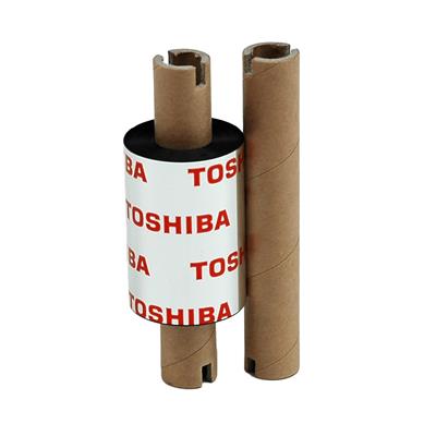 Toshiba TEC AS1 harslint - 55 mm x 100 m - voor B-EV4T printer - platte kop - zwart - per doos van 2 5 linten