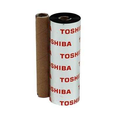 Toshiba TEC AS1 Resin ribbon - 110 mm x 100 m - for B-EV4T printer - Flat Head - Black - per box of  25 ribbons