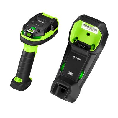 Zebra DS3678-ER Industrial Handheld Scanner - 2D - Black Green - Multi-interface - IP67 - USB Kit Extended range