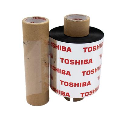Toshiba TEC AW6F Wax Ribbon - 76 mm x 400 m - for B-SA4 TP/TM and BA4xx printer - Flat Head - Black 