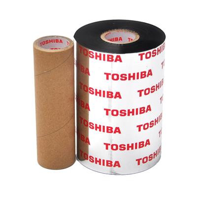 Toshiba TEC AW6F Wax Ribbon - 110 mm x 450 m - for BEX4-T2 printer - Flat Head - Black 
