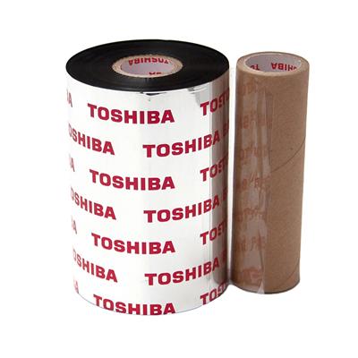 Toshiba TEC AW6F Wax Ribbon - 110 mm x 600 m - for BEX4-T2 printer - Wax - Flat Head - Black  