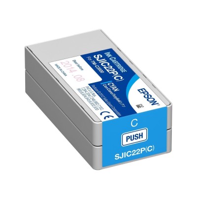 Epson Ink cartridge cyan blue - Capacity 80 ml - For ColorWorks C6000-C6500 