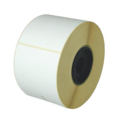 EtiRoll TT 200 - Labels 75 x 69,5 mm - TT matt white vellum paper - Permanent adhesive - Roll 76/200  mm - 2400 etiq/rlx- 12 rlx/bte