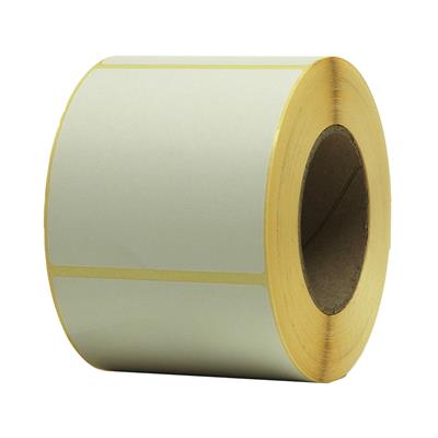 EtiRoll TT 150 - Etiketten 100 x 101 mm - TT mat wit velijn papier - permanente lijm - Rol 76/150 mm  - 750 etik/rol- 12 rollen/doos