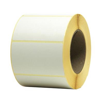 EtiRoll TT 150 - Etiketten 100 x 60.25 mm - TT mat wit velijn papier - permanente lijm - Rol 76/150  mm - 1200 etik/rol- 12 rollen/doos