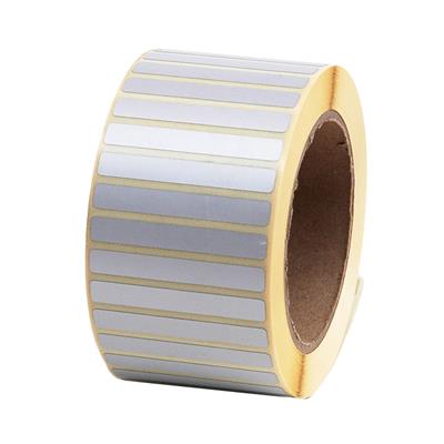 EtiRoll TT 3M 76738 - 60 x 8 mm - Polyester matt silver TT - Permanent adhesive - Roll 76/110 - 3000  labels/roll - 1 roll/box
