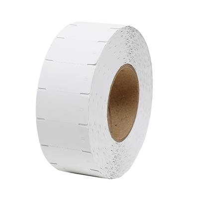 EtiRoll - Etiketten aus weißem Karton 58 x 30 mm - Nicht ausgespartes Loch - Für Tag Attachment - Ro lle 76 x 160 mm - 2.000 Etiketten pro Rolle