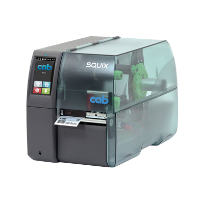 Cab Squix 4/300 MT printer - 300 dpi - centered label guide - thermal transfer for textile applicati on - Lan - usb