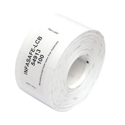 TOSHIBA TEC Eco Babysafe - White wristband - 15mm x 149,4mm - Adhesive closure - 2 packs of 250 wris tbands per box