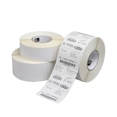 Zebra Z-Select 2000T - Etiketten 64 x 25 mm - TT mat wit gecoat papier - permanente lijm - Rol 76/20 0 mm - 5180 etik/rol.- 8 rollen/doos
