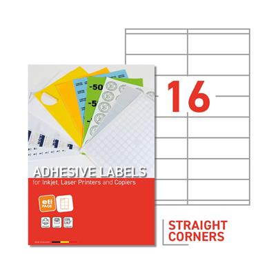 EtiPage 500 - Labels 105 x 35 mm - Straight corners - White matte