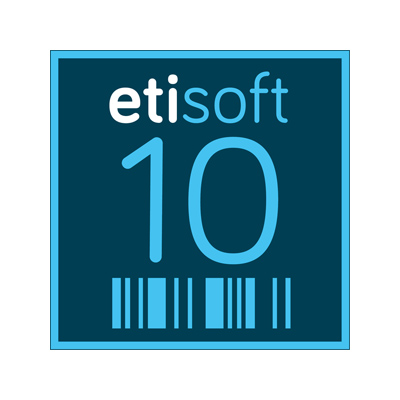 EtiSoft 10 Logiciel de mise en page d'étiquettes pour WIN XP SP3/7/8/10 - 1 licence per PC - Nombre illimité d'imprimantes Connex. internet nécessaire