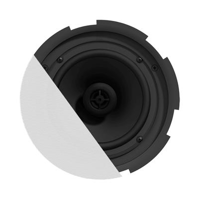 Audac CIRA724/W - 6.5" 2-way QuickFit™ Ceiling Speaker with TwistFix grille - 30W RMS - 60W Max @ 8Ω  & 24W @ 100V - White