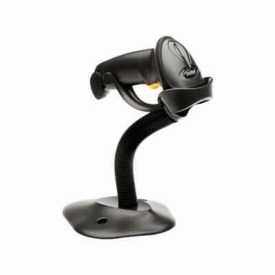 Zebra LS2208 1D barcode scanner - Stand included - Black - Multi-Interface - USB Kit - Stand 