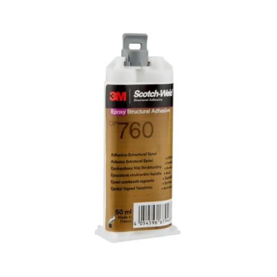 3M DP760 Scotch-Weld Colle stucturale Epoxy résistant aux températures jusqu'a 230 ° - Blanc - 50 ml  - Par boite de 12 cartouches