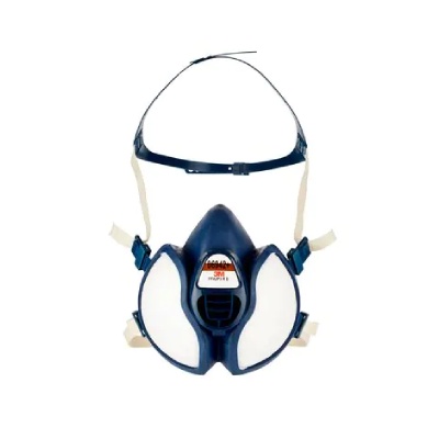 3M 06942+ - Demi-masque respiratoire sans maintenance - Protection FFA2P3R D - bleu -  Par boite de 10 pièces