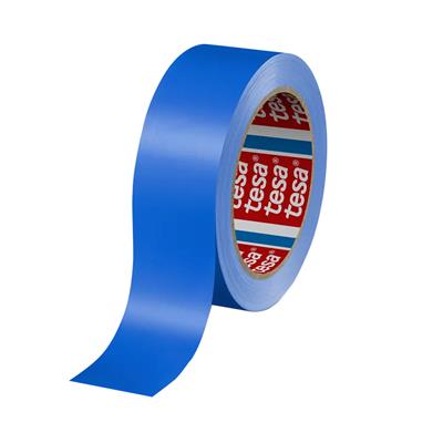 Tesa 60404 Ruban adhésif Pvc pour l'emballage - bleu - 25 mm x 66 m -  Par carton de 72 rouleaux  