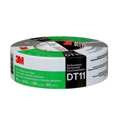 3M DT11 Ruban toilé ultra résistant pour surfaces irrégulières - Argent - 48 mm x 55 m x 0.28 mm- Par carton de 24 rouleaux