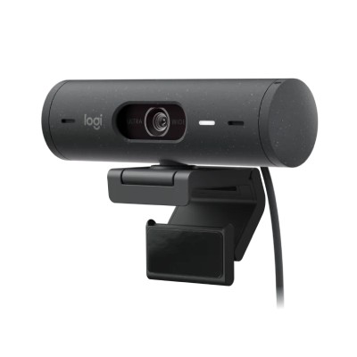 Logitech Brio 505 - Kabelgebundene Webcam mit integriertem Dual-Stereomikrofon - USB-C - Graphit - U SB-C-Kabel 1.5m