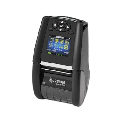 ZEBRA ZQ610 Plus Portable Direct Transfer Printer - 203 dpi - mini-USB - Bluetooth - Wifi - RS232 -  Black