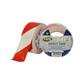 HPX RW5033 PVC safety adhesive tape - Red white stripe - 50 mm x 33 m x 0,19 mm - Per box of 36 roll s