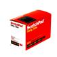 3M Scotchpad 1075 Languettes de suspension autocollantes - Transparent - 50,8 mm x 50,8 mm - par car ton de 5000 pads