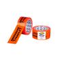 HPX Ruban adhésif en PP imprimé standard Breekbaar Fragile - adhésif acrylique - Orange - 50 mm x 66  m x 0,05 mm - Par boite de 36 rouleaux