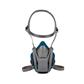 3M 6501QL Reusable half mask - Silicone face seal - Blue-green -Size small - Quick-release mechanism 