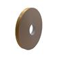 EtiTape Dubbelzijdige Polyethyleen schuimtape - Synthetische rubber kleefstof - wit - 25 mm x 50 m x  1 mm - Per doos van 10 rollen