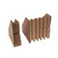 Elastocoin Flexible cardboard corner protector from 20 to 100 mm - Brown - 120 mm x 120 mm - per box  of 100 pieces