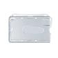 EtiName - Horizontal Badge Holder Rigid Polycarbonate Badge - Clear -62 mm x 95 mm - per box of 100  pieces