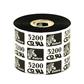 Zebra 3200 Wax-resin ribbon - 60 mm x 450 m - for thermal transfer printers - Flat Head - Black - pe r box of 6 ribbons