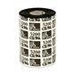 Zebra 3200 Wax-resin ribbon - 110 mm x 450 m - for thermo-transfer printers - Flat Head - Black 
