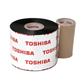 Toshiba TEC AW7F Ruban cire - 60 mm x 450 m - pour imprimantes B-EX4T2 - Flat Head - Noir 