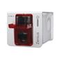 Evolis Bundle Zenius Classic Red USB + 1 YMCKO Farbband + 100 PVC-Karten + EMEDIA CS Software 4 Farb en - Monochrom - Thermotransfer