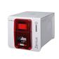 Evolis Zenius Expert Card printer - 300dpi - 4 colors - USB - Ethernet - Red - Single-sided - Therma l transfer