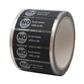 EtiRoll VOID - Labels 60 x 20 mm - black matte polyester for TT - without adhesive transfer - For GS M - Roll 76/102 mm - 1000 pcs/roll