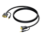 Procab CLV115/1.5 Câble SVGA mâle & 3.5 mm Jack mâle stereo - SVGA mâle & 3.5 mm Jack mâle stereo -  1.5 mètres - Noir