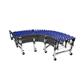EtiTape GTR Extensible conveyor up to 4,5 m with plastic rollers - blue - For small boxes - Diameter  30 mm - per piece