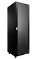 Caymon SPR642 19" rack cabinet - 42 units - 540 mm deep - Glass door - 4 x 50mm wheels -  600x2055x600 mm - Black