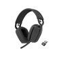 Logitech Zone Vibe 125 - Lightweight wireless headset with USB receiver, suitable for office and tel ecommuting - Teams Version - EU, Graphite